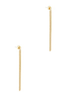 Anissa Kermiche Thin Fil D'or Fringed 18kt Gold-plated Earrings - One Size
