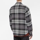 Men's AAPE Checked Flannel Shirt in Grey