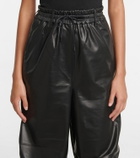 Petar Petrov Gines wide-leg leather sweatpants