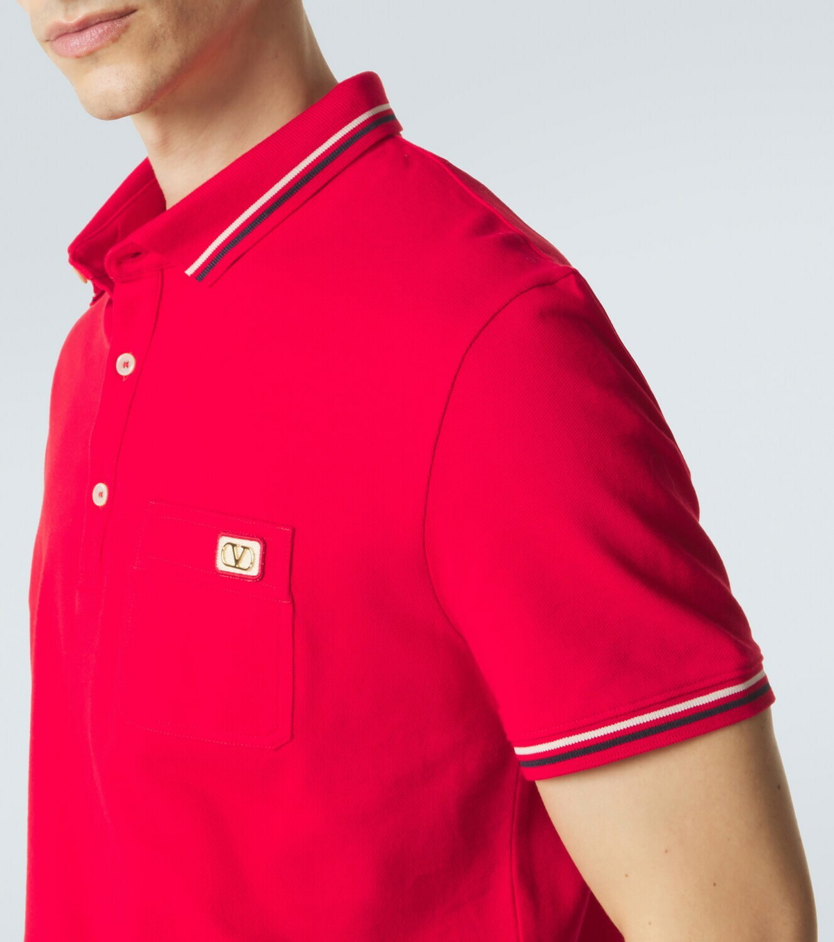 Valentino Cotton piqué polo shirt