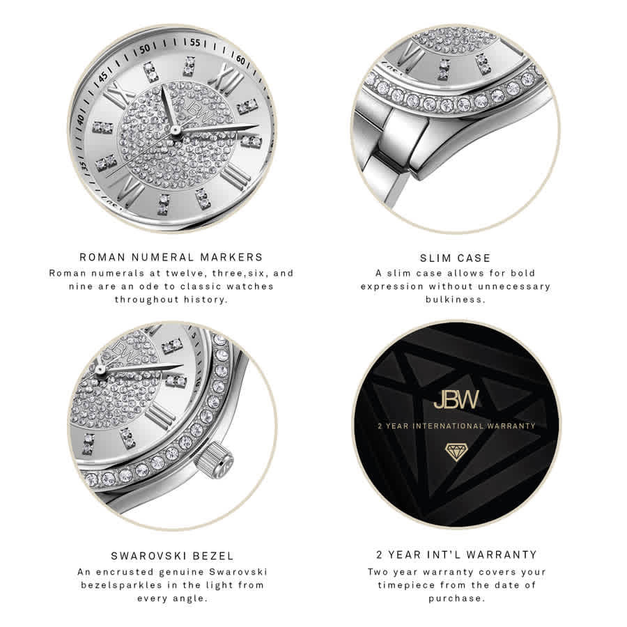 JBW Mondrian Pink Diamond Dial S/Steel Watch Mondrian 34 | J6388D – JBW Watches main image 4