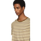 nonnative Beige Striped Dweller T-Shirt