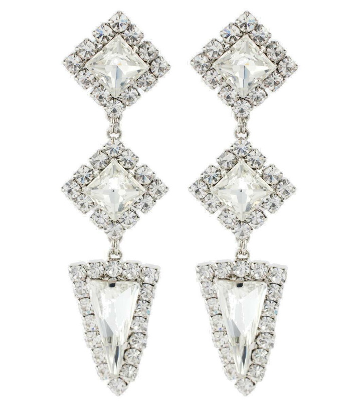 Photo: Alessandra Rich Crystal-embellished clip-on earrings