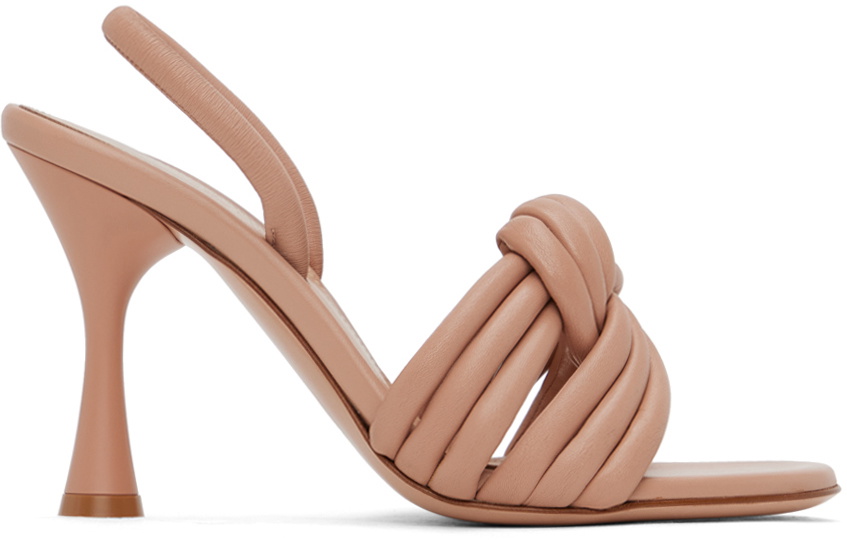 Photo: Gianvito Rossi Pink Ottavia Heeled Sandals