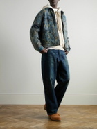 KAPITAL - Boro Distressed Patchwork Denim Jacket - Blue