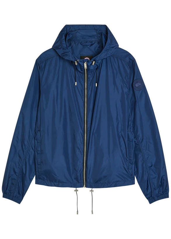 Photo: Canada Goose Drift Hooded Logo-appliquéd Shell Jacket Navy