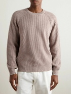 Brunello Cucinelli - Ribbed Cashmere Sweater - Neutrals