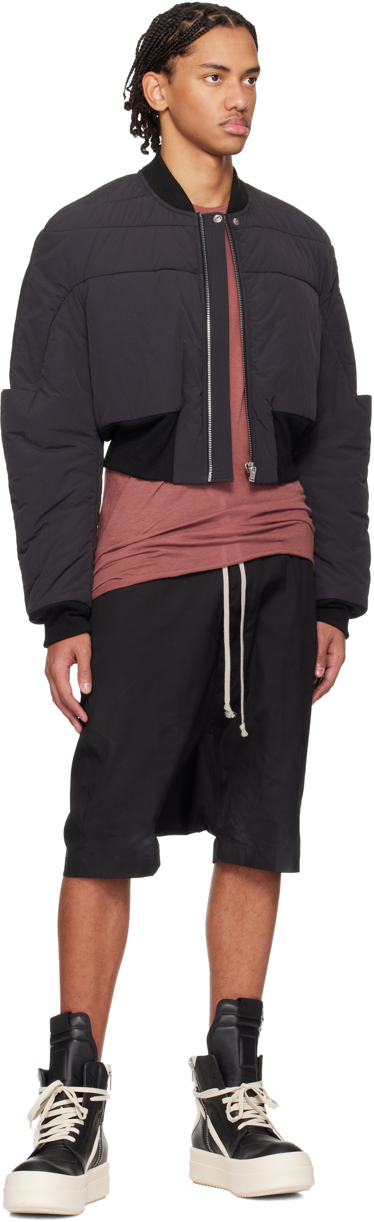 Rick Owens Black Temple Mega Bumper Geobasket Sneakers Rick Owens