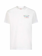 MC2 Saint Barth Man Classic Fit Cotton Jersey T-shirt Portofino With Chi Non Muore Poi Ribeve Embroidery | Insulti Luminosi Special Edition