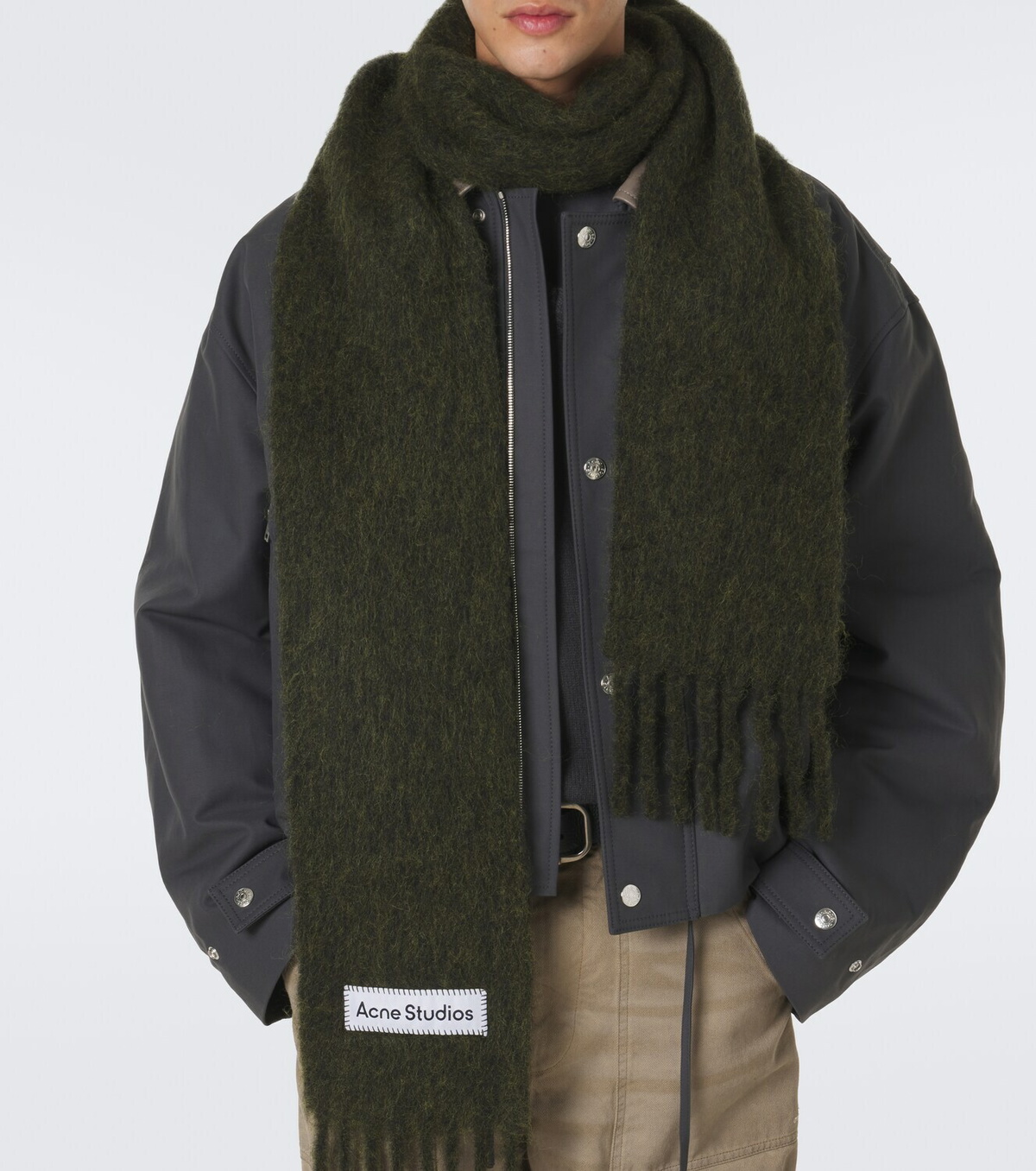 Acne Studios Alpaca, wool, and mohair-blend scarf