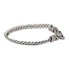 Emanuele Bicocchi Silver Foxtail Chain Bracelet