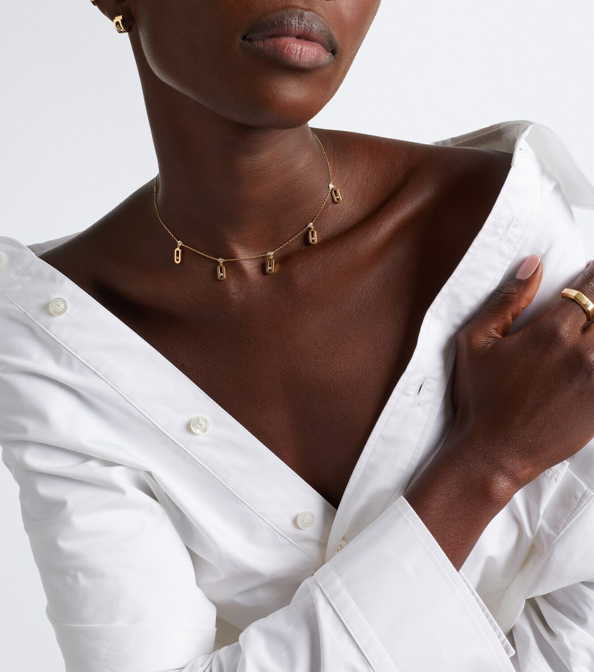 Messika Move Uno 18kt gold choker with diamonds