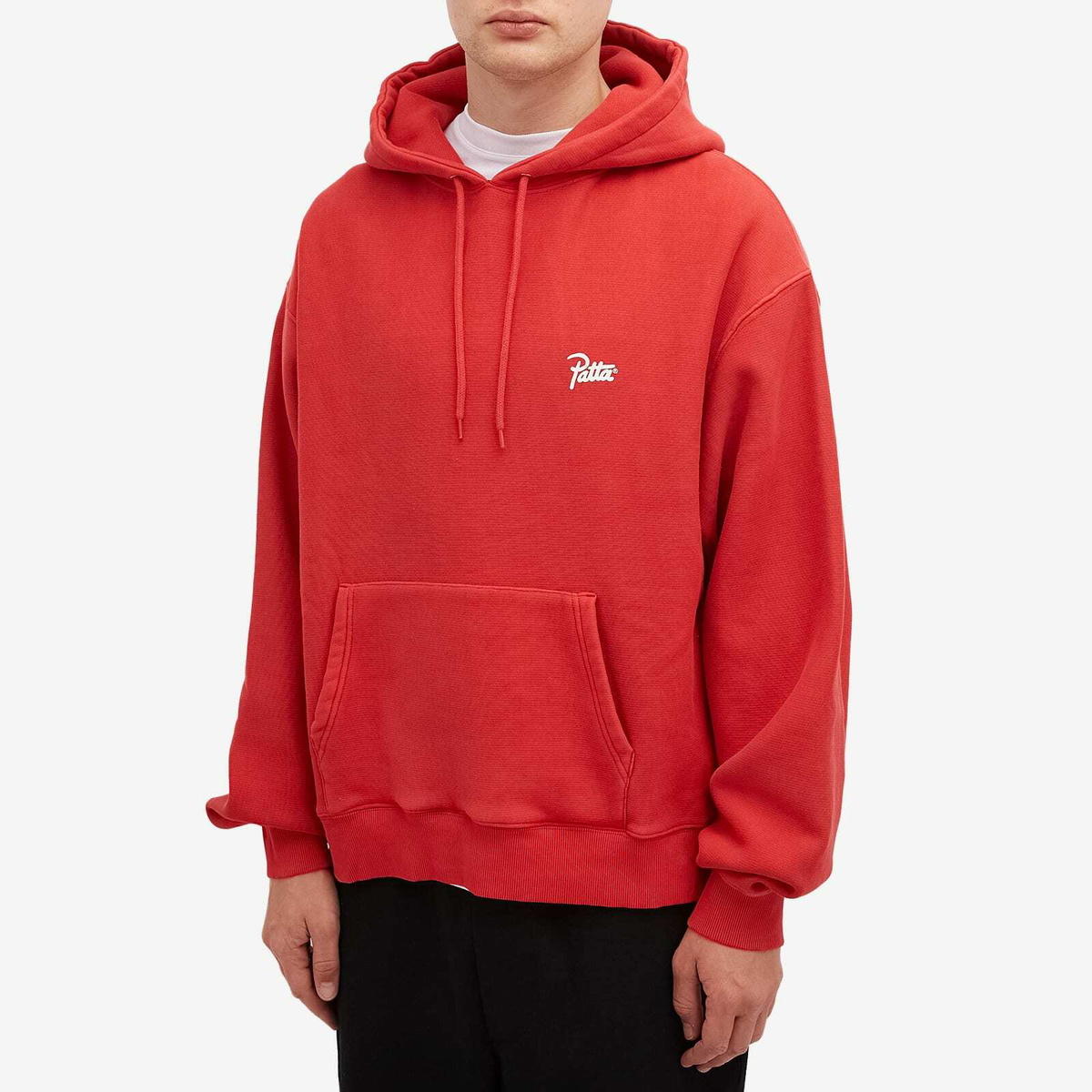 Patta Men's Washed Classic Hoodie in Haute Red