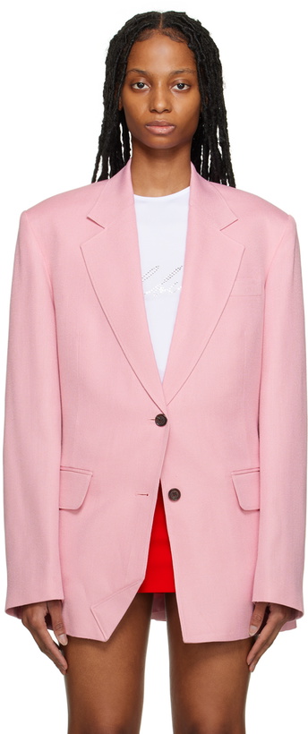 Photo: Pushbutton Pink Two-Button Blazer