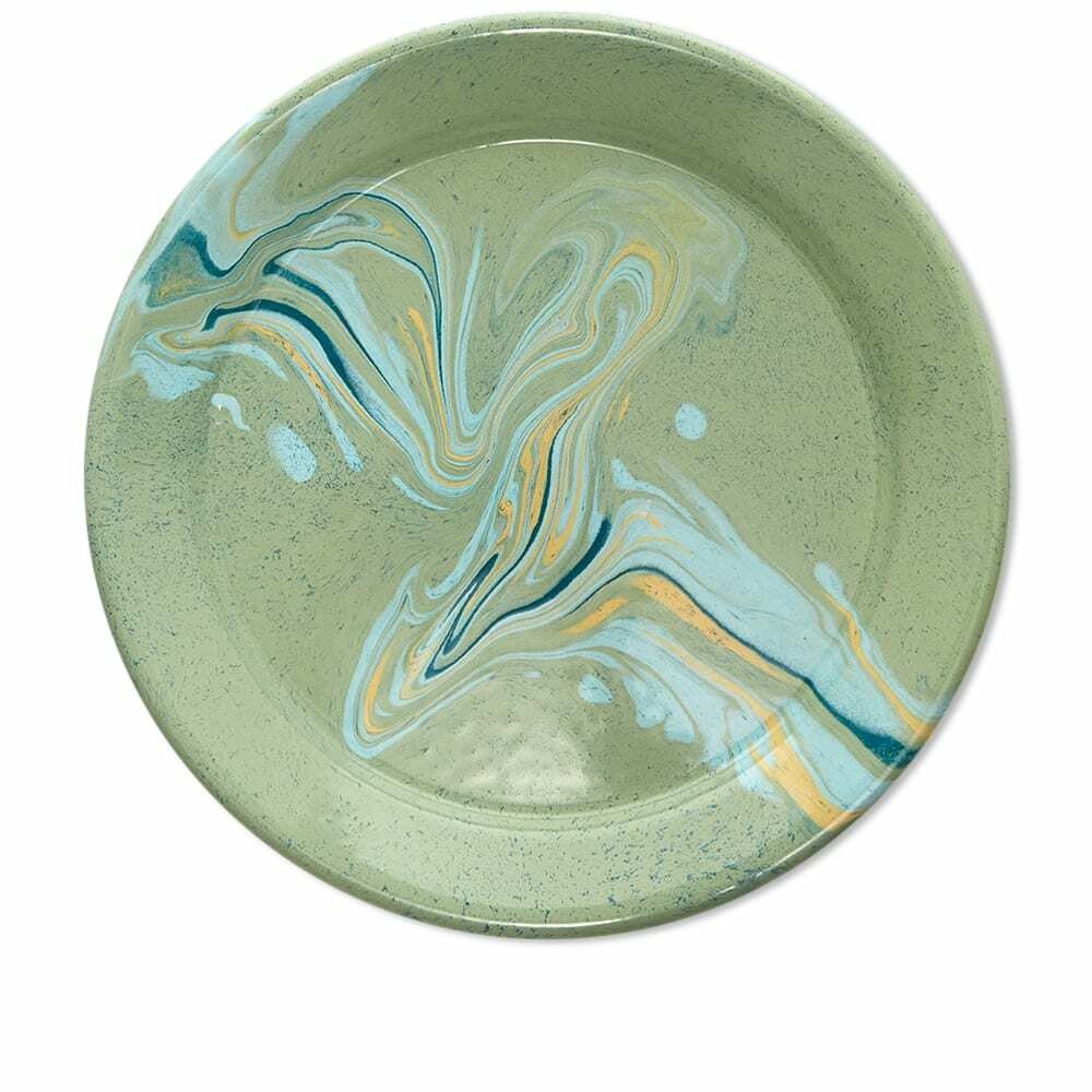 Photo: BORNN Enamelware New Marble Large Plate in Mint