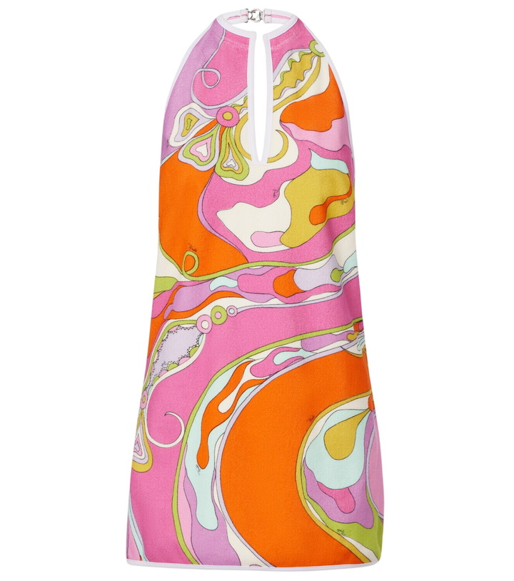 Photo: Pucci Orchidee cotton-blend terry minidress