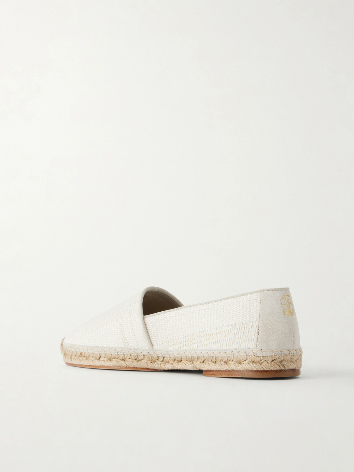 Brunello Cucinelli - Leather-Trimmed Woven Raffia Espadrilles - Neutrals