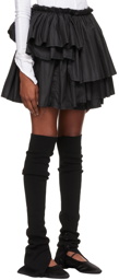 Talia Byre Black Full Miniskirt