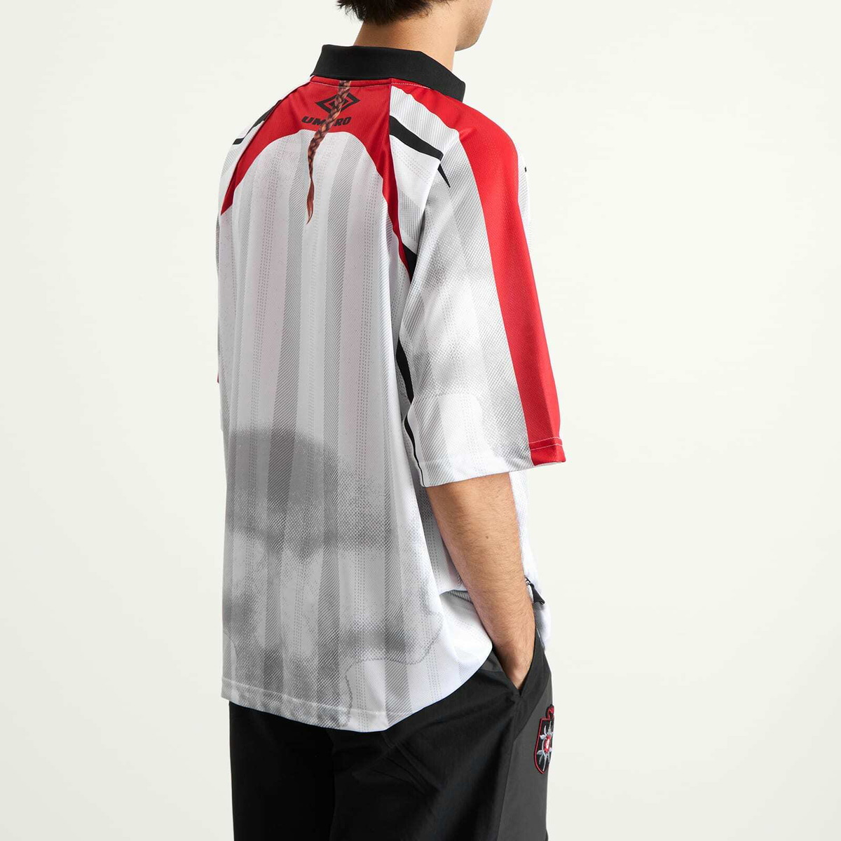 Umbro by Slam Jam Men's 01 03 Polo in White Red