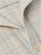 The Elder Statesman - Sable Checked Cashmere Overshirt - Neutrals