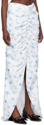 SHUSHU/TONG White Floral Maxi Skirt