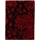 Alexander McQueen Red and Black Ivy Creeper Towel