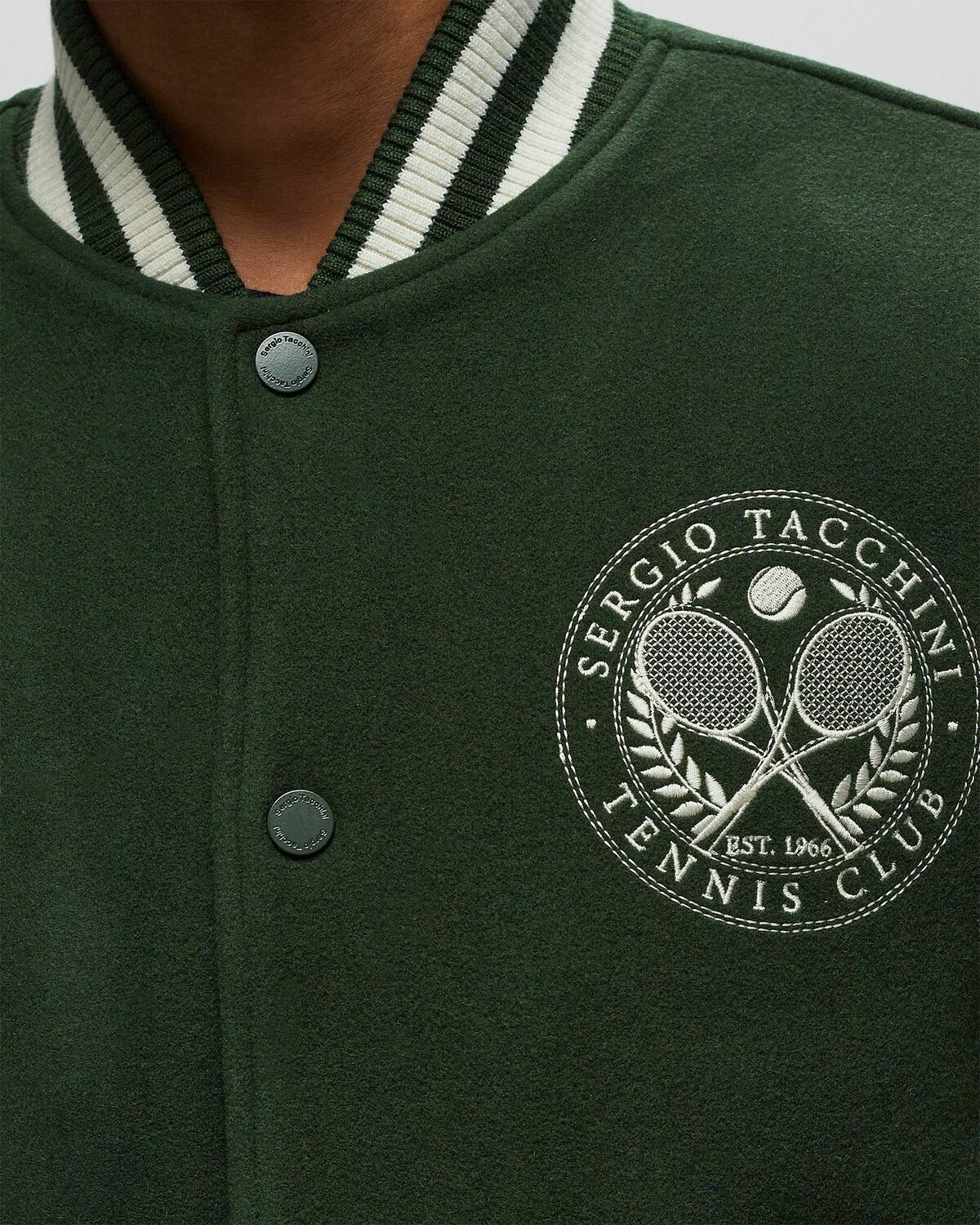 Sergio Tacchini CIRCOLO COACH JACKET Green Mens Bomber Jackets/College Jacket