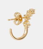 Melissa Kaye Aria Dagger 18kt gold earrings with diamonds