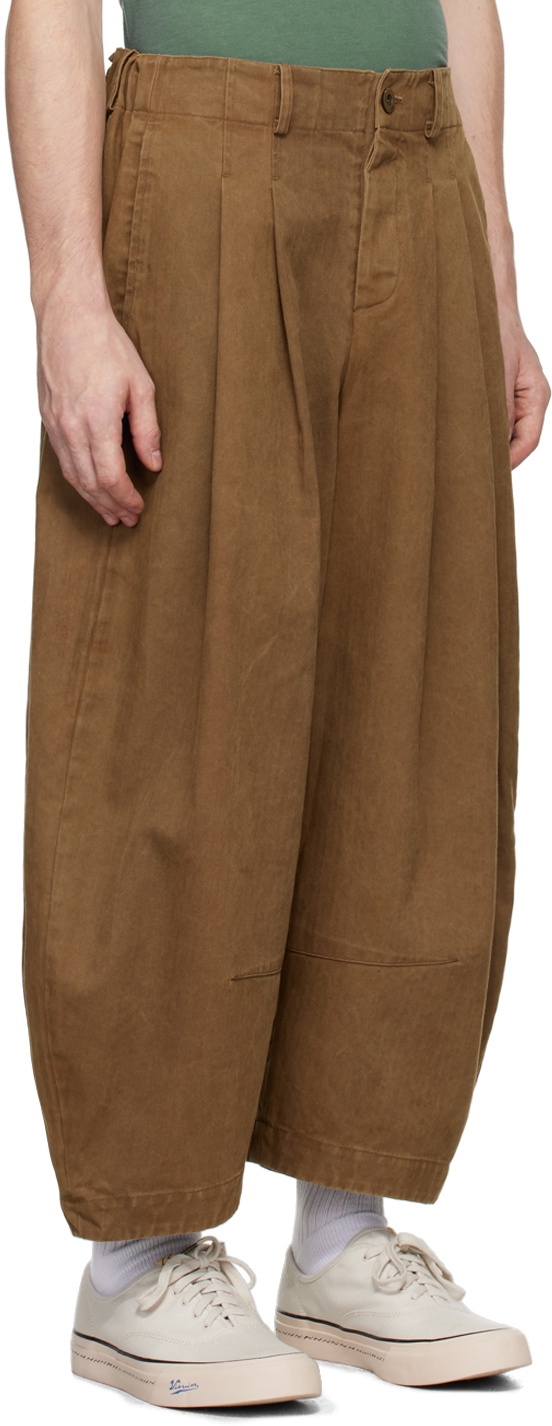 Aviva Jifei Xue Brown Cocoon Trousers