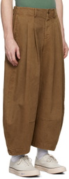 Aviva Jifei Xue Brown Cocoon Trousers