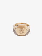SHAY 18K Yellow Gold Taurus Diamond Signet Ring