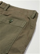 Officine Générale - Kenny Straight-Leg Cotton-Blend Cargo Trousers - Green