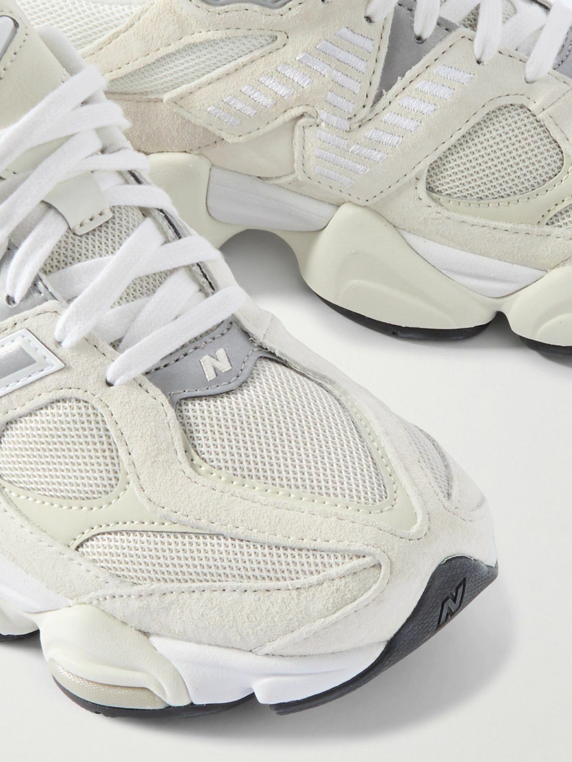 New Balance - 9060 Suede, Leather and Mesh Sneakers