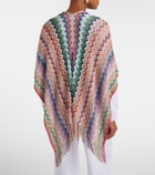 Missoni Zigzag fringed poncho