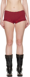 Paloma Wool Red & Navy Dio Shorts