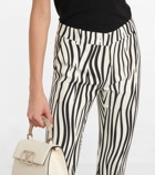 Valentino Zebra-print wool-blend pants