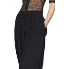 Nina Ricci Black Lace Inlay Lounge Pants