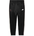 Nike - Sportswear Tapered Striped Nylon Track Pants - Black