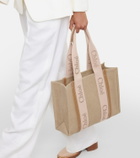 Chloé Woody Medium canvas tote bag