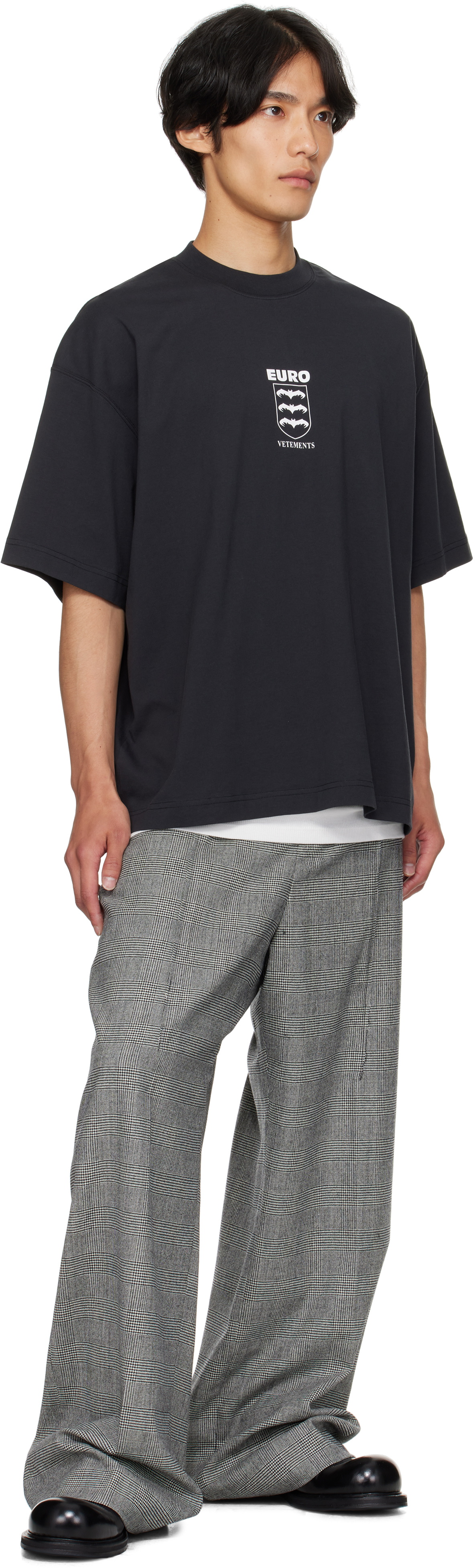 VETEMENTS Gray Cut Baggy Tailored Trousers