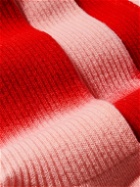 Nike - Two-Pack Everyday Cushioned Dip-Dyed Ribbed Dri-FIT Cotton-Blend Socks - Red