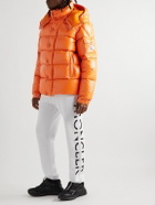 Moncler - Maya 70 Logo-Appliquéd Quilted Shell Hooded Down Jacket - Orange