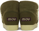 Mou Khaki Stitch Boots