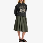 GANNI Women's Isoli Oversize Animals Crop Hoodie in Phantom