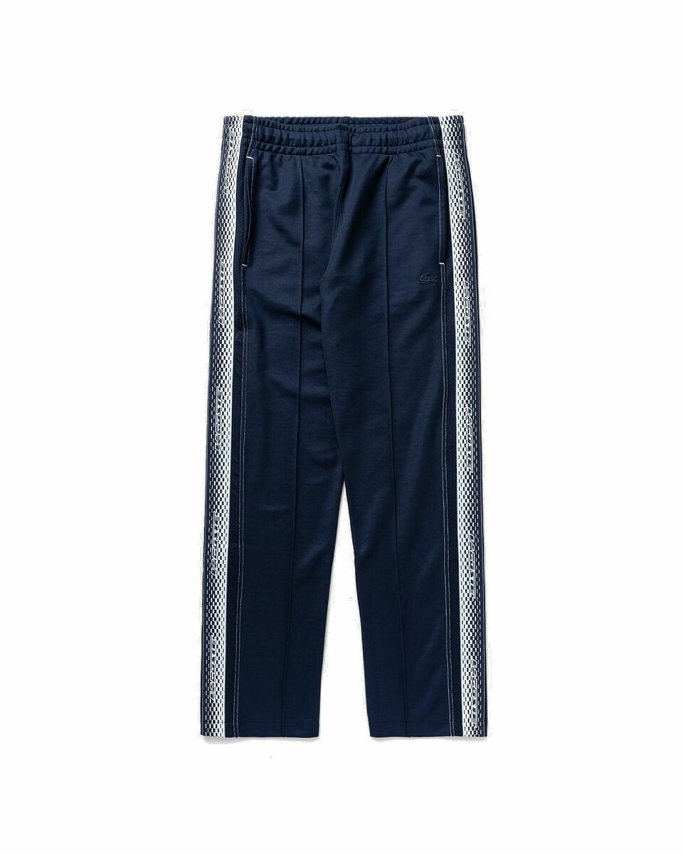 Photo: Lacoste Regular Fit Piqué Track Pants Blue - Mens - Sweatpants|Track Pants