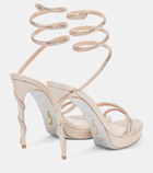 Rene Caovilla Margot crystal-embellished leather sandals