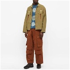 Story mfg. Men's Palm Tree Short on Time Jacket in Khaki Double Date