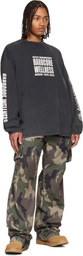 032c Black Hardcore Wellness Oversized Longsleeve T-shirt