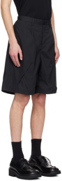 UNDERCOVER Black Paneled Shorts