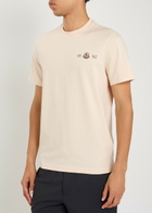 Moncler Logo Stretch-cotton T-shirt Natural
